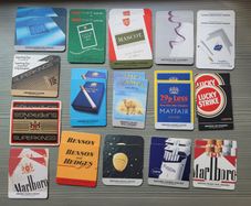 32 Vintage Cigarette Beer Mats 16 Unique Duplicates (70s/80s/90s)