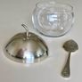 Silver and glass apple jar Image 3
