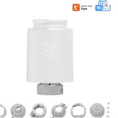 Smart Tuya Wifi Radiator Actuator TRV Programmable Thermostatic App Remote Temperature Controller Alexa Google