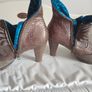 Rare Vintage Irregular Choice Bronze Brown Booties Image 3