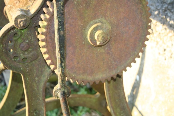 Antique Oil Cake Mill - Thompson Brothers  Vexford Antique Milling Machine