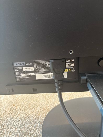 Lenovo monitor, perfect condition