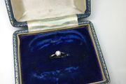 Stunning 18ct Gold .25CT Diamond Solitaire Ring. Size L 1/2