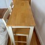 Compact Wooden Bar / Dining Table Set with 2 High Chairs Image 3