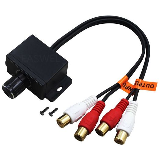New Car Home Audio Amplifier Bass RCA Gain Level LC-1