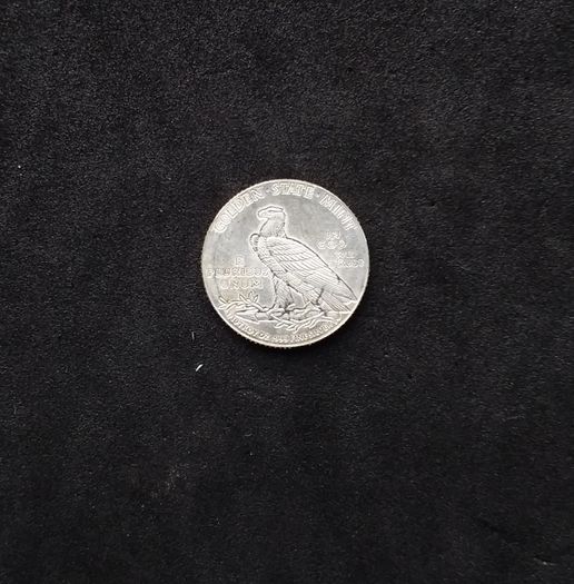 1/10 oz Incuse Indian Silver Round (.999 Fine Silver)- Golden State Mint
