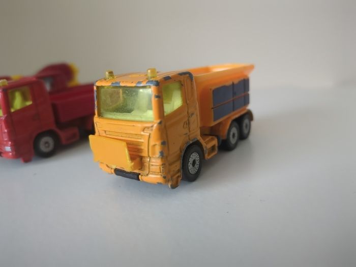 Set of 6 Vintage Siku Diecast Trucks