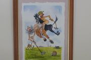 Liam Keely original artwork - framed (Polo BC)