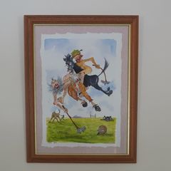 Liam Keely original artwork - framed (Polo BC)