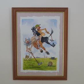 Liam Keely original artwork - framed (Polo BC)