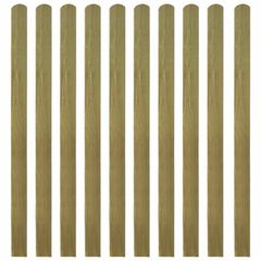 20 pcs Impregnated Fence Slats Wood 140 cm