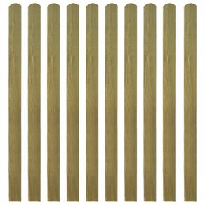 20 pcs Impregnated Fence Slats Wood 140 cm