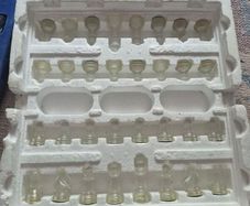 Glass chess set