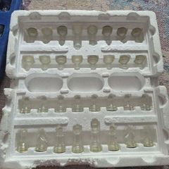 Glass chess set