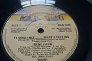 IRENE CARA 7" vinyl single Irish pressing Flash dance...what a feeling