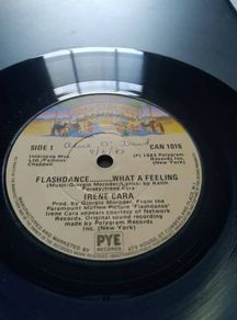 IRENE CARA 7" vinyl single Irish pressing Flash dance...what a feeling
