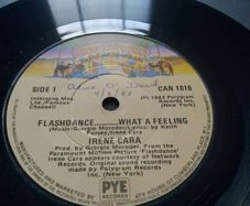 IRENE CARA 7" vinyl single Irish pressing Flash dance...what a feeling