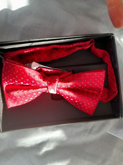 6th sense brand new red patterned bow tie