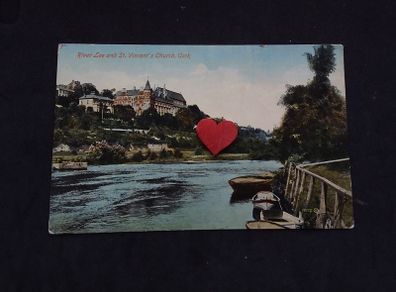 Ireland Postcard : River Lee and St. Vincent's Church , Cork - 1900s