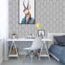 Black and White Stripe Wallpaper Peel and Stick Wallpaper Self Adhesive Contact Paper Sticky Back Plastic Vinyl Film Modern Tree Wallpaper Removable Waterproof Roll for Bedroom (FREE SHIPPING) Image 3