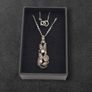 Vintage 925 Sterling Silver & Marcasite Necklace Image 2