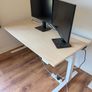 IKEA MITTZON Electric Sit/Stand Desk (160 x 80 cm) - Birch Veneer  White Dual-Mo Image 3