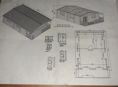 One bedroom log cabin for sale
