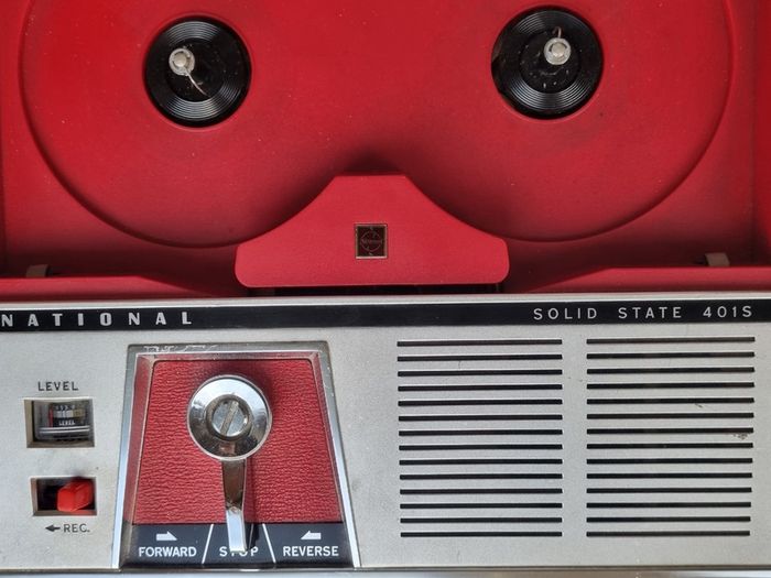 National Solid State 401S portable reel-to-reel tape recorder