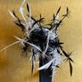 fascinator black and white on band Image 4
