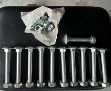 Heavy duty carriage bolts and bag spare nuts
