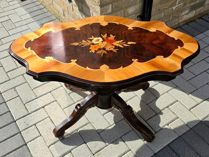 Vintage Marquetry Coffee Table
