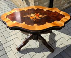 Vintage Marquetry Coffee Table