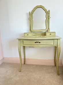 Vintage Style Dressing Table with Mirror & Drawers