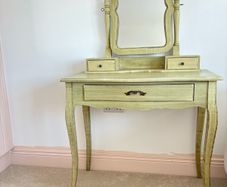 Vintage Style Dressing Table with Mirror & Drawers