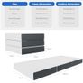 Foldable Mattress 10CM Single Folding Memory Foam Mattress Image 2