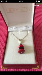 Red Coral Sterling Silver Necklace