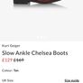 Carvela Kurt Geiger tan chelsea brogue ankle 100 leather boots straps 5 Image 2