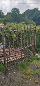 Victorian wrought iron gates