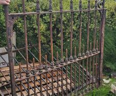 Victorian wrought iron gates