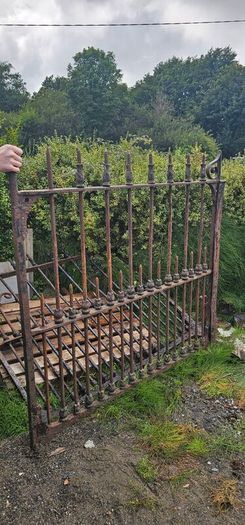 Victorian wrought iron gates