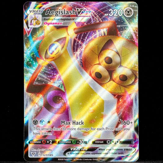 Aegislash VMAX 127/185 Ultra Holo Rare Sword and Shield Vivid Voltage SWSH Pokemon Card