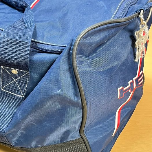 HEAD Large Blue Sports Duffel Bag - Vintage Retro Sports Gym