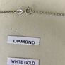 9ct White Gold 0.10ct Diamond and Blue Topaz Teardrop Pendant Image 8
