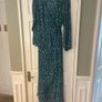Dancing Leopard Jagger Maxi Dress in Turquoise Leopard Print Image 3