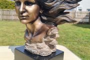 Sculpture of a woman's head