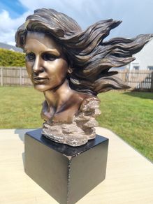 Sculpture of a woman's head