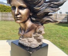 Sculpture of a woman's head