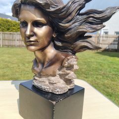 Sculpture of a woman's head