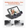 10.1 inch HD Swivel Display Screen, 4 Hours Built-in Rechargeable Battery, Dual Speakers, Support Sync TV/USB/SD Card/CD/DVD, Car Charger, AC Power Adapter, Remote Control Image 4
