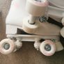 Kids' and adult artistic roller skating quad skates 100 - white  Size 37 Image 3